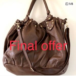 Boho Brown satchel purse